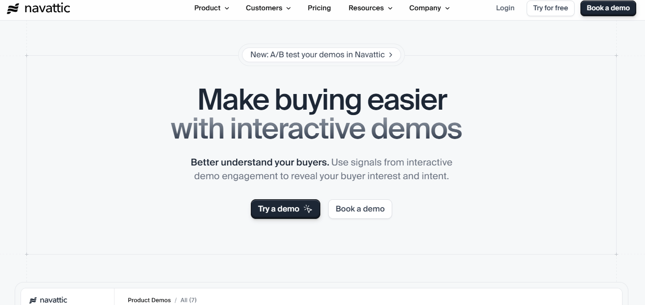 Navattic Product Demo Software