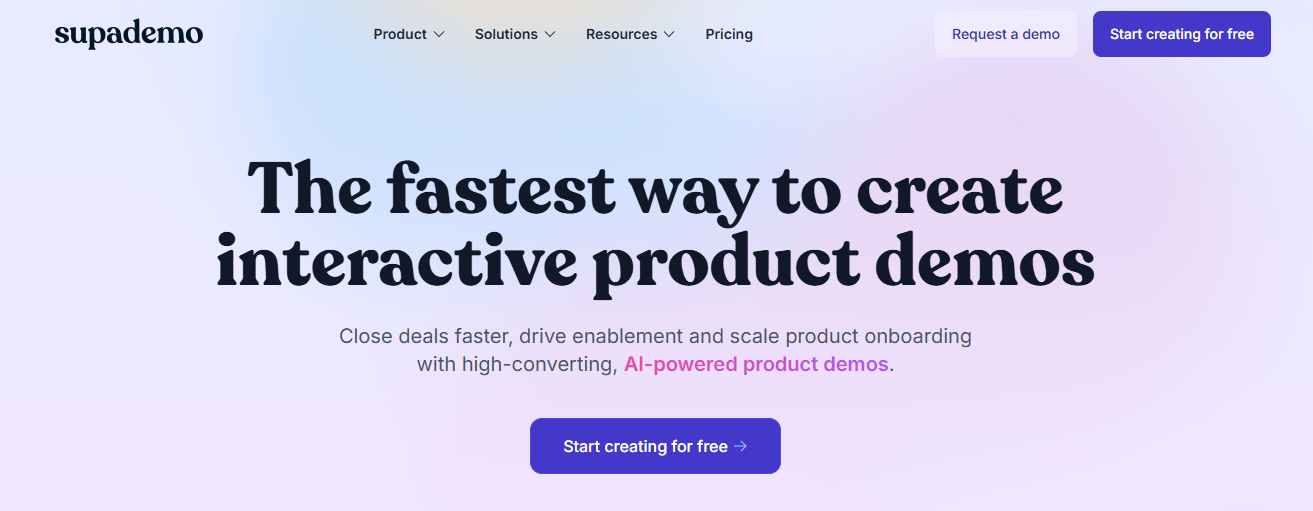 Supademo Product Demo Software