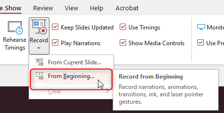 Select From Beginning