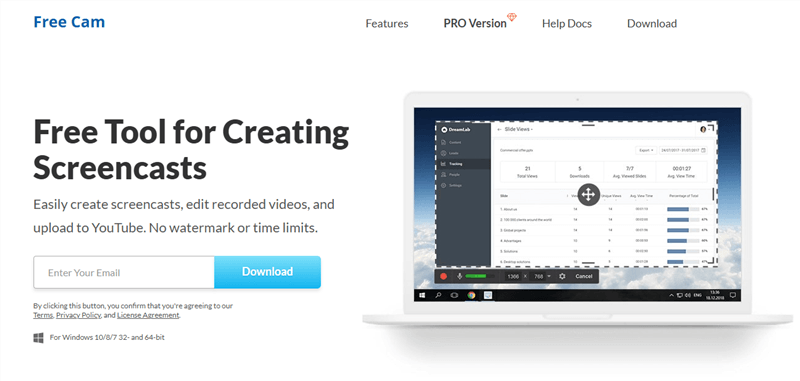 Screen Recorders for Tutorials – Free Cam