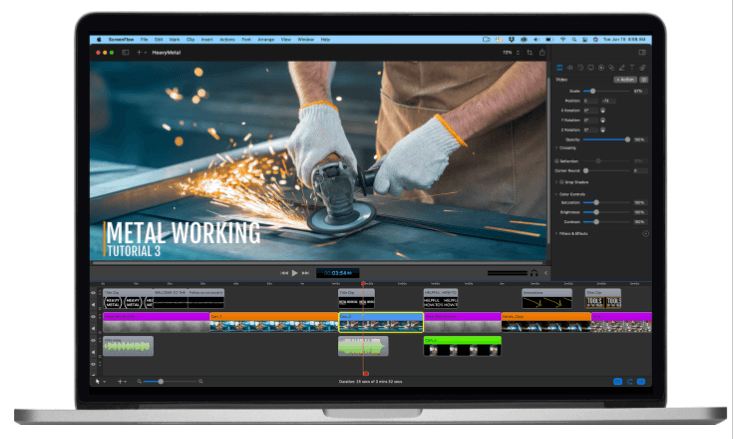 ScreenFlow Interface
