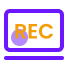 Purple and yellow logo with house