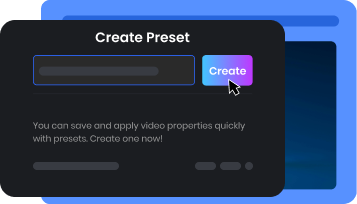 Create Customized Presets